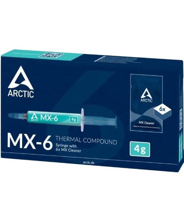 Pasta Térmica Arctic MX-6/ 4g/ Incluye 6 Toallitas