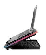 Soporte Refrigerante Krom Kooler para Portátiles hasta 19"/ Iluminación LED