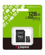 Tarjeta de Memoria Kingston CANVAS Select Plus 128GB microSD XC con Adaptador