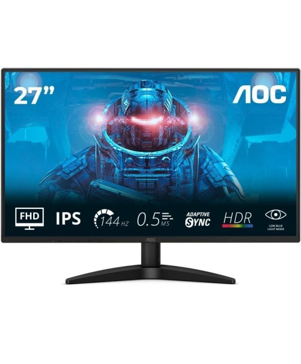 Monitor Gaming AOC 27B36X 27"/ Full HD/ 0.5ms/ 144Hz/ IPS/ Negro