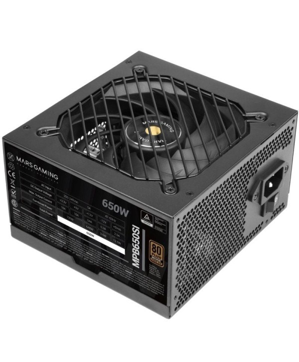 Fuente de Alimentación Mars Gaming MPB650SI/ 650W/ Ventilador 12cm/ 80 Plus Bronze