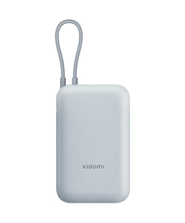 Powerbank 10000mAh Xiaomi Power Bank Integrated Cable/ 22.5W/ Azul/ Incluye Cable USB Tipo-C