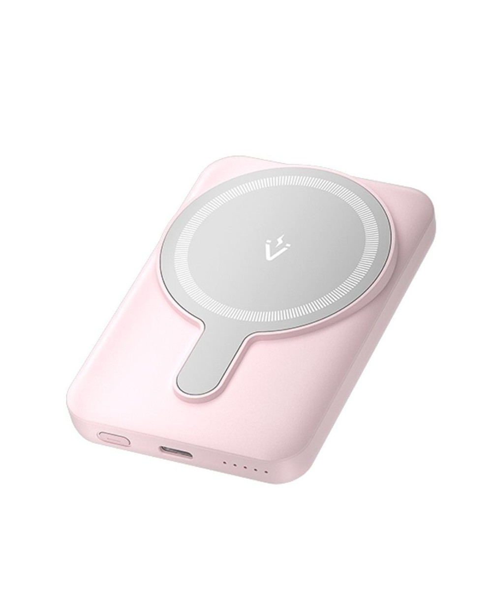 Powerbank 5000mAh Vention FHSP0/ 20W/ Wireless/ Rosa