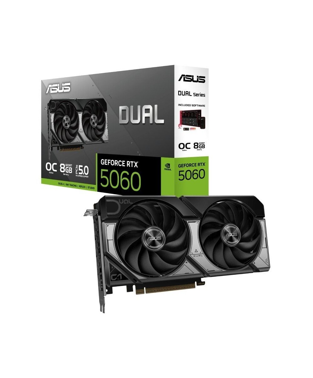 Tarjeta Gráfica Asus Dual GeForce RTX 5060 OC/ 8GB GDDR7