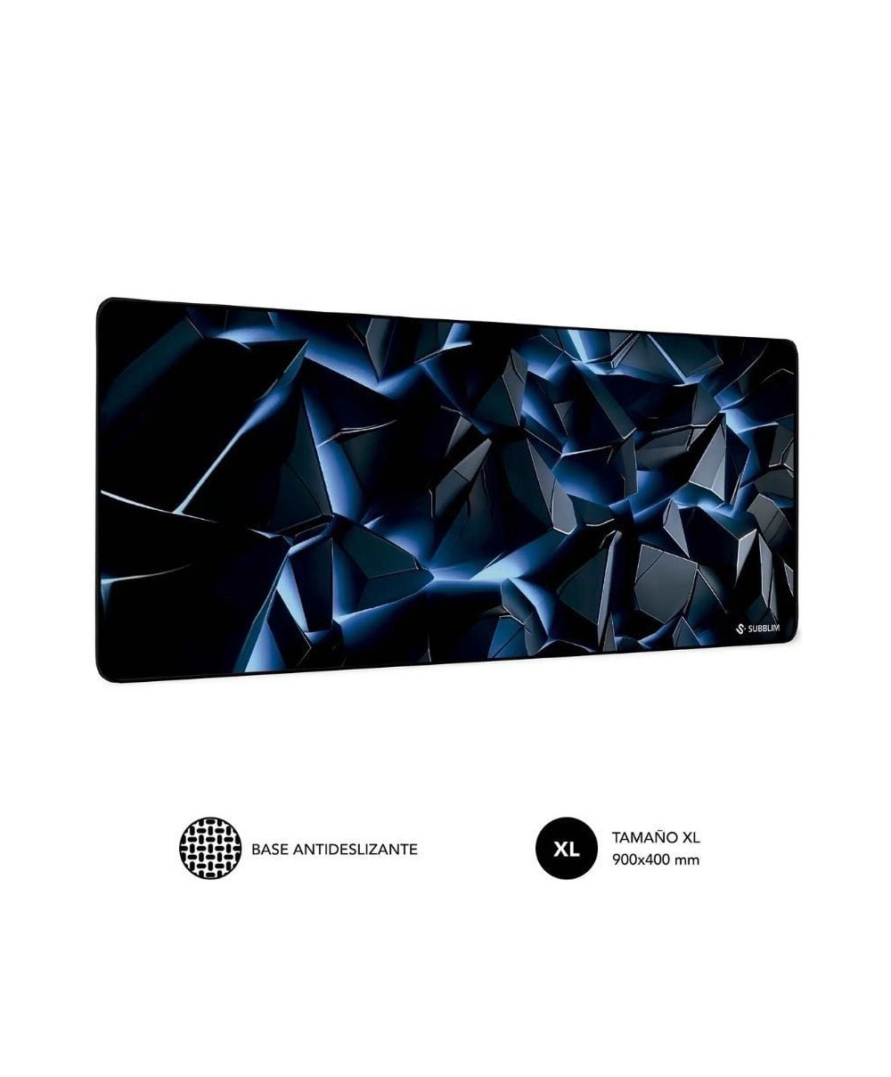Alfombrilla Subblim Blue Obsidian XL/ 900 x 400 x 3 mm