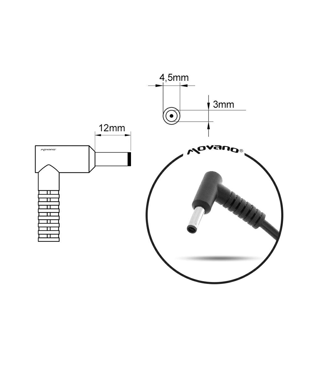 Cargador compatible para portátil ASUS 65W 19V 3.42A 4.5x3.0