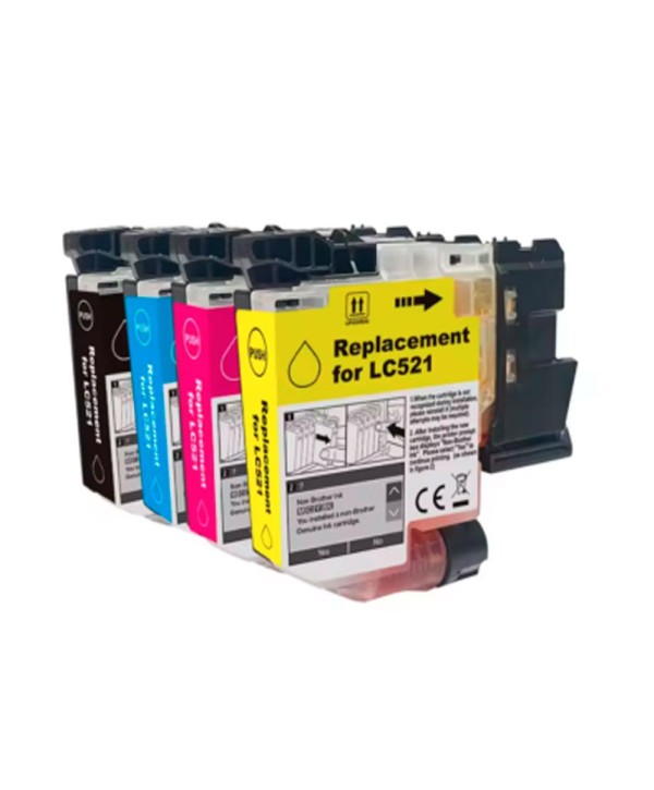 Tinta genérica para BROTHER LC521 Negra