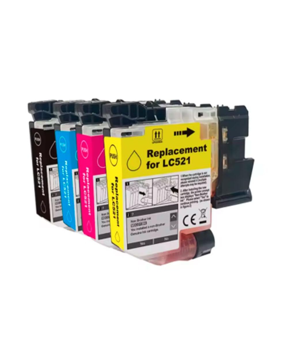 Tinta genérica para BROTHER LC521 Magenta