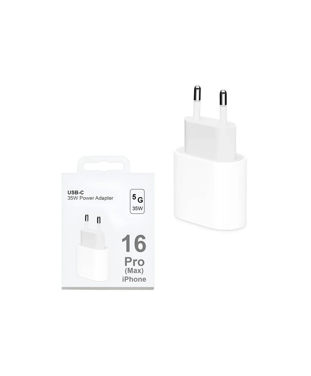 Cargador de Pared Generico 1xUSB Tipo-C  35W + Cable