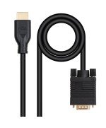 Cable Conversor Nanocable 10.15.4602/ VGA Macho - HDMI 8K Macho/ 1.8m/ Negro