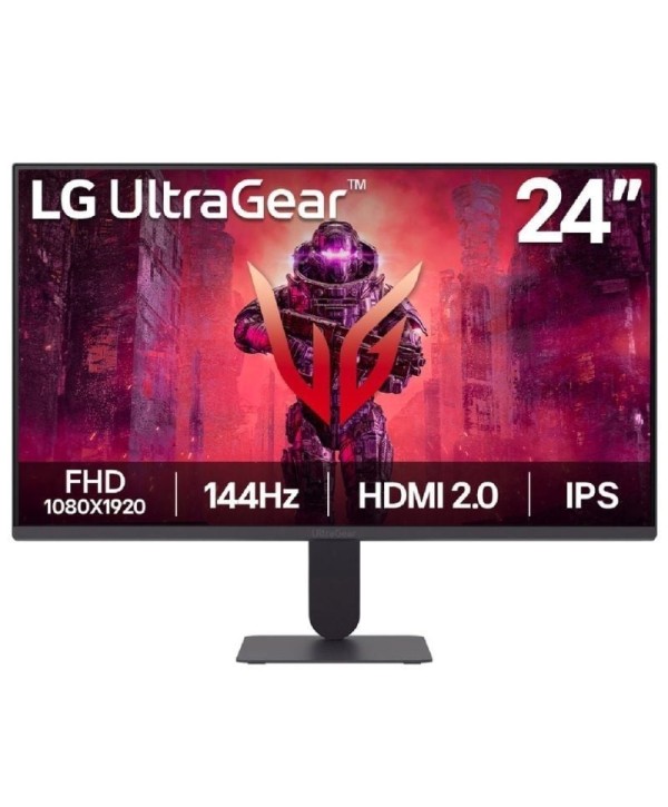 Monitor Gaming LG UltraGear 24G411A-B 23.7"/ Full HD/ 1ms/ 144Hz/ IPS/ Negro
