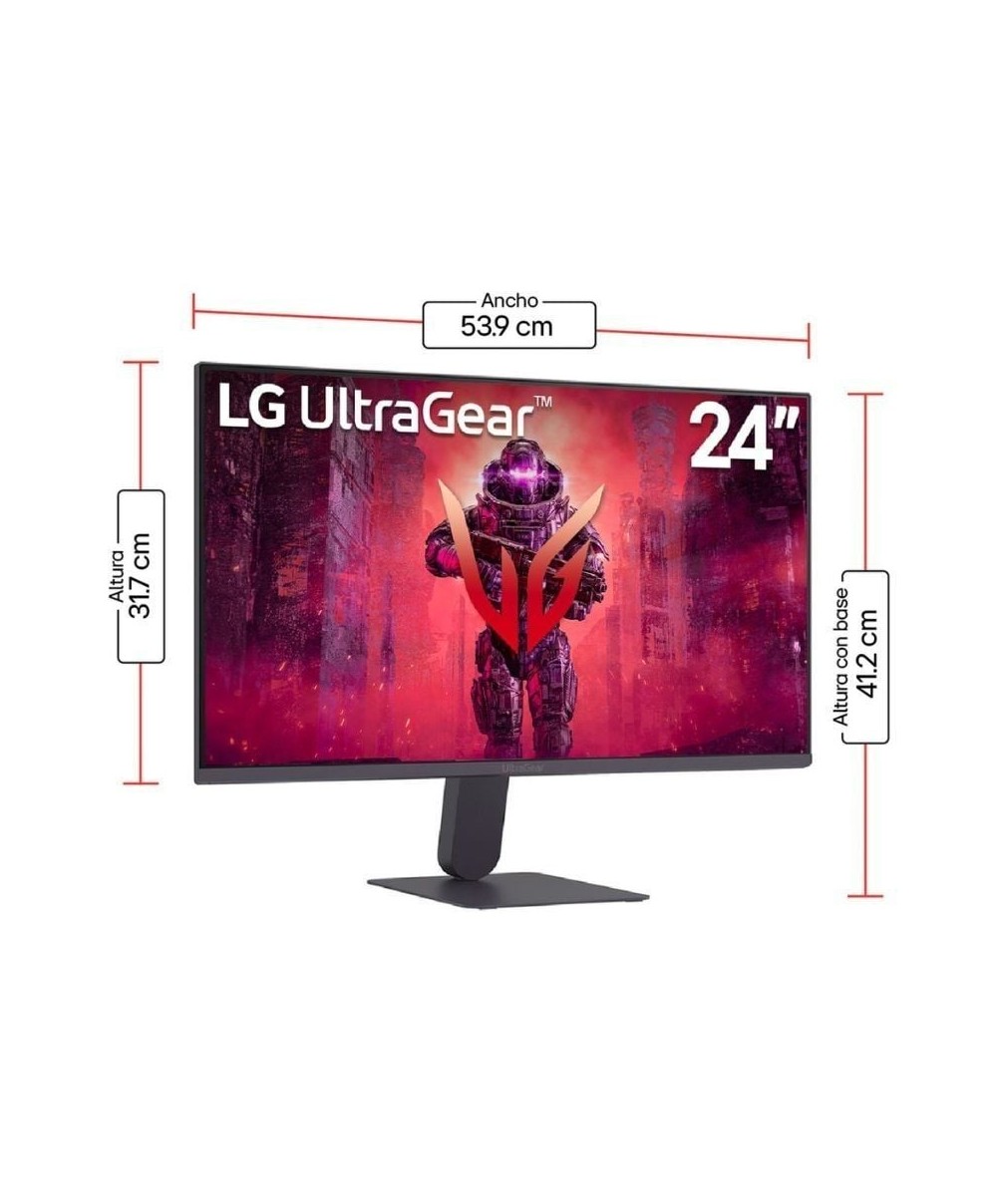 Monitor Gaming LG UltraGear 24G411A-B 23.7"/ Full HD/ 1ms/ 144Hz/ IPS/ Negro