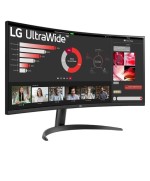 Monitor Profesional Ultrapanorámico Curvo LG 34WR50QK-B 34"/ WQHD/ Negro