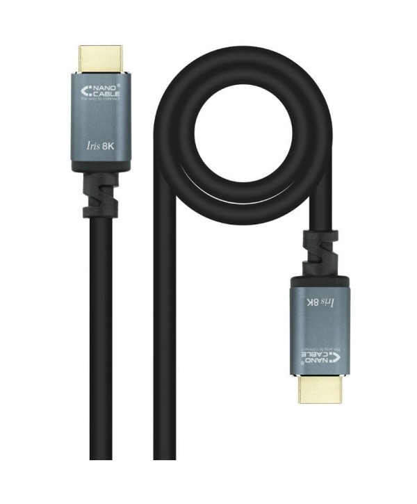 Cable HDMI 2.1 IRIS 8K Nanocable  HDMI Macho - HDMI Macho/ 5m/ Negro