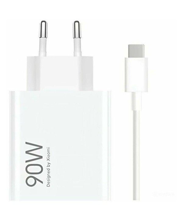 Cargador de Pared XIAOMI 90W HyperCharge Combo (Type-A), Blanco