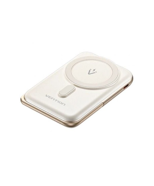 Powerbank 10000mAh Vention FHNW0/ 20W/ Wireless/ Blanca