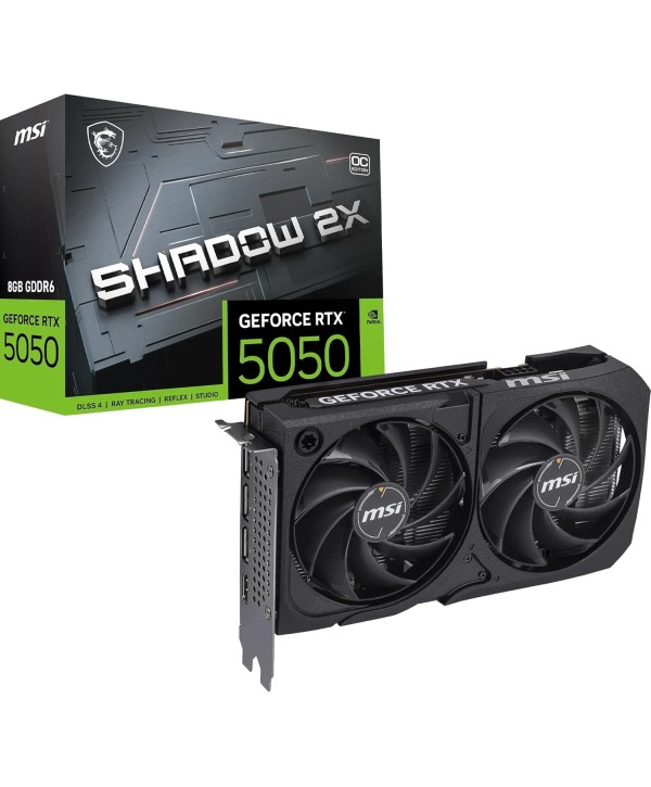 Tarjeta Gráfica MSI GeForce RTX 5060 8G SHADOW 2X OC