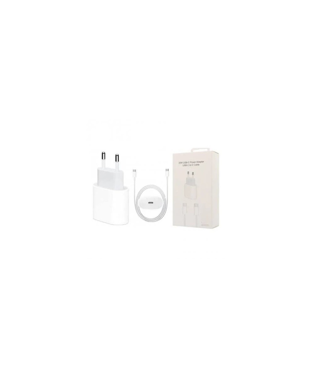 Cargador Usb-C Con Cable Type-C To Type-C Para Series Iphone 16 35W Blanco