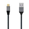 Cable USB 3.1 Aisens A107-0632/ USB Tipo-C Macho - USB Macho/ Hasta 27W/ 1250Mbps/ 1.5m/ Gris