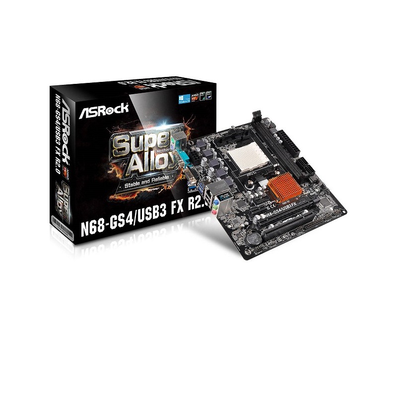 Placa Base ASROCK AM3+ N68-GS4 FX R2 (Remanofacturado)
