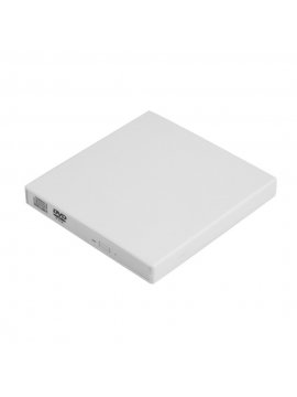 Grabadora Externa CD/DVD Slim Portable USB 2,0 Color Blanco