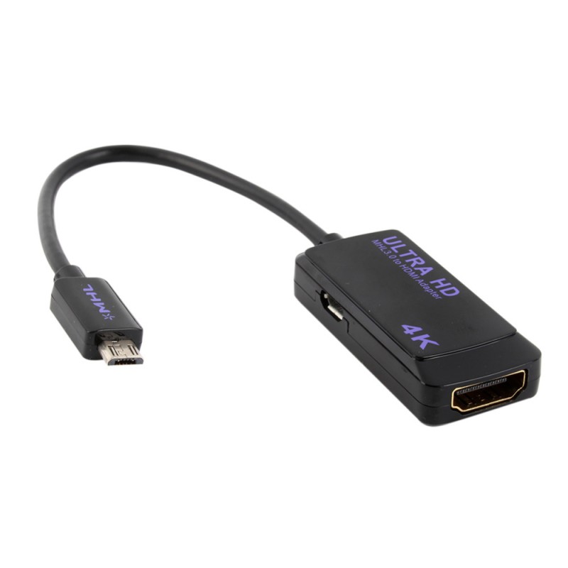 Adaptador MHL3 a HDMI + Micro USB 4k