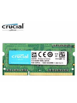 Memoria SODIMM 4Gb DDR3L Crucial 1600