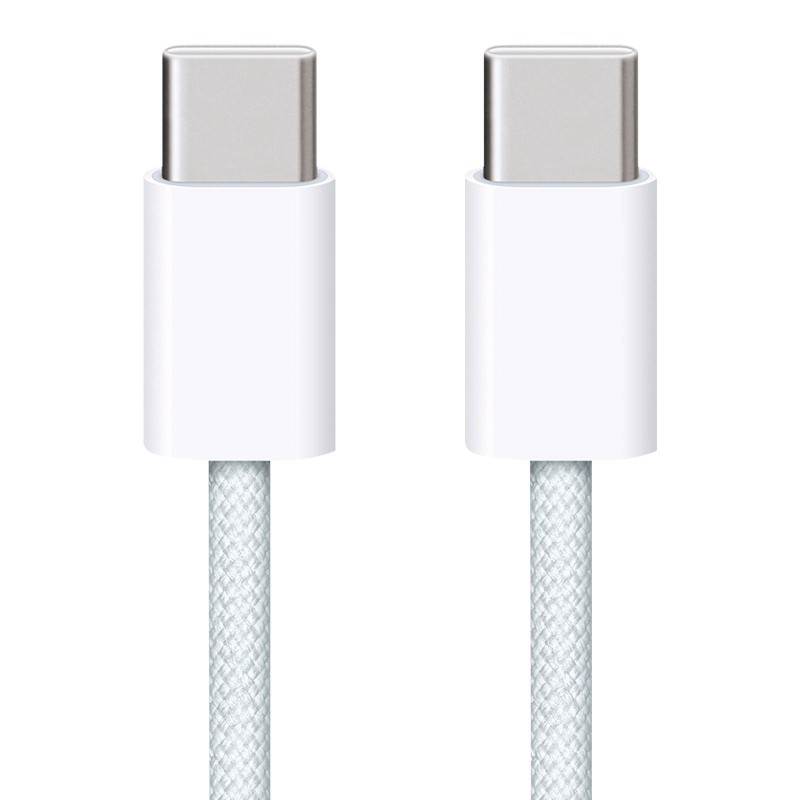 Cable de Carga Apple USB de conector USB Tipo-C a USB Tipo-C/ 1m/ Trenzado