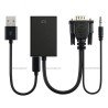 Adaptador VGA a HDMI Con sonido 