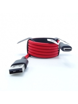 Cable Original USB Xiaomi SJV4110GL/ USB Macho - USB Tipo-C Macho/ 1m/ Rojo y Negro