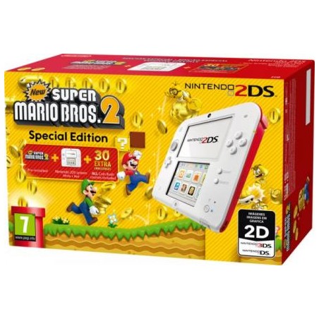 Nintendo 2DS Azul + New Super Mario Bros 2 (Remanufacturada)