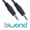 Cable Jack audio stereo 3,5 m-m 1.5m BIWOND
