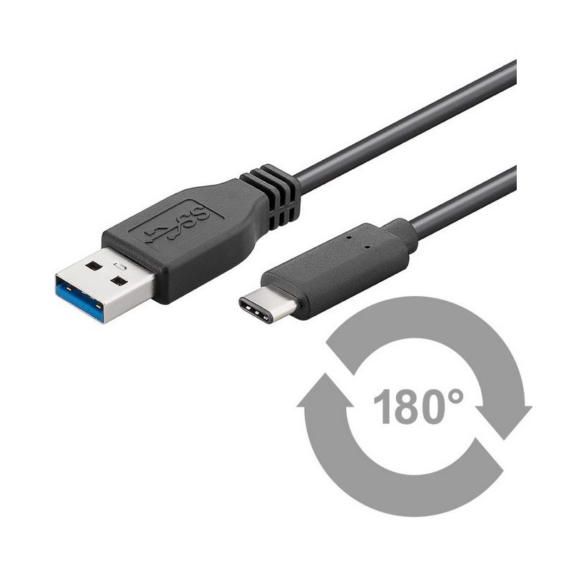 Cable USB 3.1 Aisens A107-0450/ USB Tipo-C Macho - USB Macho/ 1.5m/ Negro