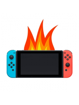 Reparación Nintendo Switch no carga los joycon y se calienta 