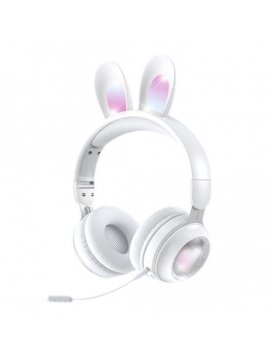 Auriculares inalámbricos Gaming plegables Rabbit Ear Blanco