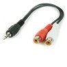 Cable Audio Stereo Jack 3.5-M a 2xRCA-H 0,30M