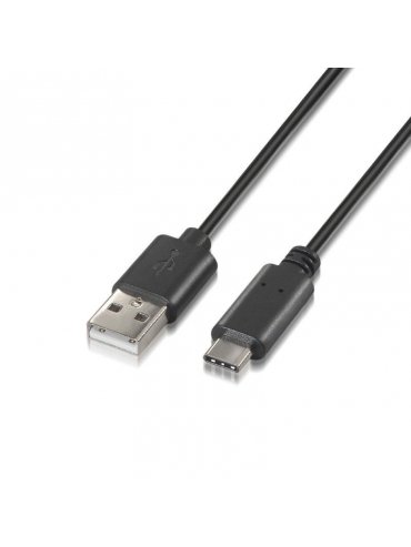 Cable USB Type C Carga y Datos Negro 2M