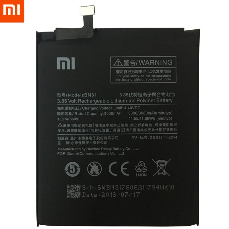 Bateria Xiaomi BN31 Mi A1/ Redmi S2