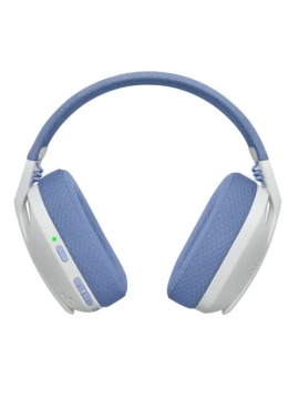 Auriculares Gaming Inalámbrico con Micrófono Logitech G435/ Bluetooth/ Blanco Crudo y Lila