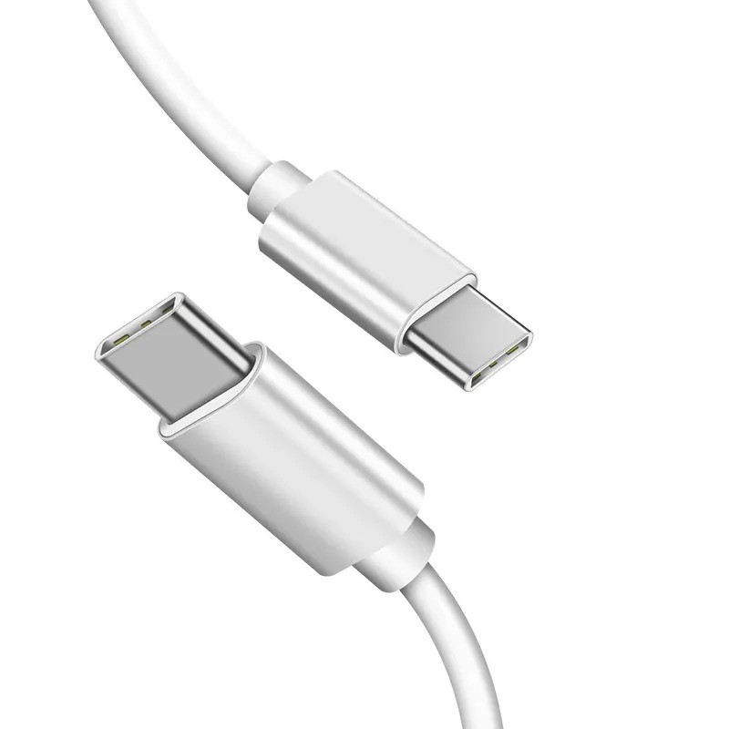 Cable PD Tipo-C a Tipo-C para series Iphone 15/ Macbook 60W 1.5M BLANCO