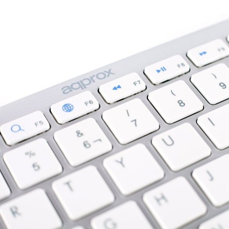 Teclado Bluetooth Keyboard approx Plata