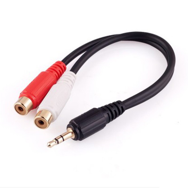 Cable Jack audio stereo a RCA hembra 20cm