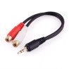 Cable Jack audio stereo a RCA hembra 20cm