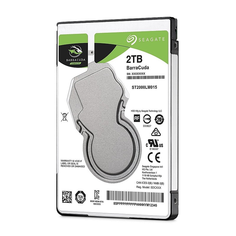 Disco Duro Seagate BarraCuda 2TB/ 3.5"/ SATA III/ 256MB