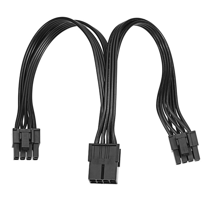 Cable de alimentación de extensión de 20cm y 8 pines hembra a 2x8 P(6 + 2)