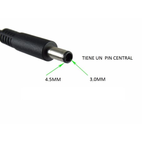 Cargador Portatil Compatible DELL 19,5V 2,31A 4,5X3,0MM