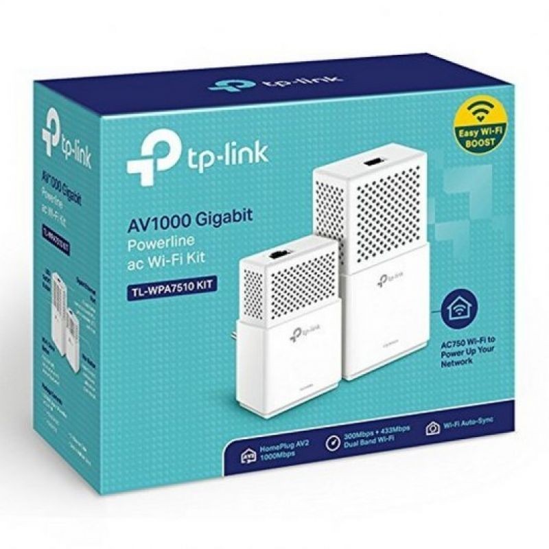 Powerline TPLink TL-WPA7510Kit 1000Mbps 