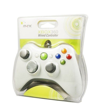 Mando Xbox 360 USB Blanco