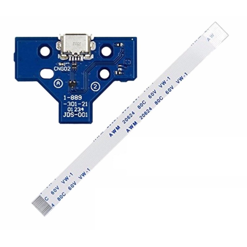 Placa carga + conector USB Mando Dualshock 4 PS4 JDS-001