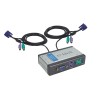 KVM Switch 2 PC 1 Monitor 2xUSB 2x VGA 2 Juegos de cables D-link (Usado)